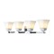 Jonathan Y Staunton 33" 4-Light Farmhouse Cottage Metal LED Vanity Light with Frosted Glass Shades, Chrome JYL7525B - alternate 9