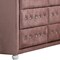 Homeroots 40" Pink Solid and Manufactured Wood Six Drawer Double Dresser 486518 - alternate 3