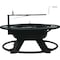 Pit Boss 2-In-1 24'' Black Round Fire Pit & Grill 10730 - alternate 1