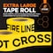 Xpose Safety Fire Line Do Not Cross Tape Roll, 3 Mil, 3 Inch Wide x 1000 Feet, Yellow w/Black Letters, 512PK PFLT-3M-FP512-X - alternate 5