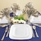 Smarty Had A Party 10" Solid White Flat Rounded Square Disposable Plastic Dinner Plates (120 Plates), 120PK 4830WH-CASE - alternate 5