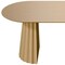 Homeroots 79" Brown Solid Wood Double Pedestal Base Oval Dining Table 720463 - alternate 3