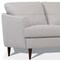 Homeroots 83" Pearl Leather Sofa With Black Legs 491280 - alternate 4