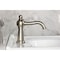 Kingston Brass One-Handle Single-Hole Bathroom Faucet with Push Pop-Up Drain, Brushed Nickel KS3548RNK - alternate 2