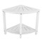 Lavish Home Corner Shower Bench Water Resistant Shower Stool for Inside Shower, Bathroom, or Sauna Foot Rest ST-BATH8-WHT - alternate 7