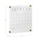 Martha Stewart Grayson Acrylic Dry Erase Wall Calendar w/Dry Erase Marker and Mntng Hrdwr, 14in. Sq, Clr w/Blk Prnt BR-AC-3636-BK-CLRBK-MS - alternate 4