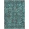Homeroots 8' X 10' Turquoise Oriental Washable Non Skid Indoor Outdoor Area Rug 563850 - alternate 4
