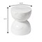 Leisuremod Sage Fiberstone Side Table, Half-Round Hourglass Design, Weatherproof, Fully Assembled SST16MW - alternate 3