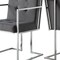 Homeroots Set of Two Tufted Gray and Silver Metallic Upholstered Velvet Dining Arm Chairs 543518 - alternate 4