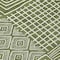 Homeroots 8' Olive Green And Ivory Round Geometric Washable Indoor Outdoor Area Rug 600764 - alternate 5