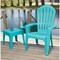 Adams Mfg Co Big Easy Teal 18.9 In. Square Resin Stackable Side Table 258367 - alternate 4