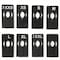 Nahanco Clothing Rack Size Dividers, Rectangular Black, White Print8 Sizes, 2 pc. each, 16PK QSDBWKIT3 - alternate 1