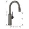 Blanco Empressa Bar Pull-Down Stream Only 1.5 GPM, Satin Dark Steel 443265 - alternate 4