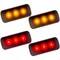 Recon 10-14 RAM DUALLY FENDER LENSES 2 RED/2 AMBER LED LIGHTS SMOKE LENS BLA 264137BK - alternate 1