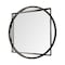 Homeroots 46" Black Abstract Metal Framed Accent Mirror 376440 - alternate 4