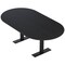 Skutchi Designs 6 Person Conference Table With Power Unit | 7' Racetrack Table | Harmony Series HAR-RAC-48X84-T.BK-U999ST19-NA - alternate 1