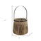 Homeroots Set of Two Natural Wood And Steel Bucket Pot Planters, 2PK 632615 - alternate 6