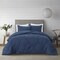 Homeroots Navy Blue Queen Polyester 180 Thread Count Washable Down Comforter Set 528986 - alternate 3