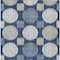 Homeroots 8' X 10' Navy Blue And Ivory Geometric Washable Indoor Outdoor Area Rug 593609 - alternate 2