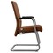 Leisuremod Aleen Office Chair in Upholstered Leather and Iron Frame, Dark Brown AGO19DBRL - alternate 5