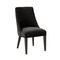 Manhattan Comfort Beever Chenille Wood Dining Chair in Black - Set of 2 DC103-BK - alternate 4