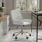 Martha Stewart Tyla Upholstered Office Chair in White/Polished Brass CH-220921-5-WH-GLD-MS - alternate 5