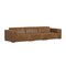 Homeroots 122" Brown Leather Modular Wood Sofa 641008 - alternate 5