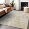 Homeroots 3' X 5' Beige And Silver Abstract Washable Indoor Outdoor Area Rug 618352 - alternate 5