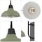 Jonathan Y Stanley 12.25" 1-Light Farmhouse Industrial Iron LED Gooseneck Arm Outdoor Sconce, Matte Olive Green JYL7614I - alternate 2
