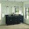 James Martin Vanities Lorelai 72in Double Vanity, Black Onyx w/ 3 CM Parisien Bleu Silestone Top 424-V72-BKO-FPBL - alternate 6