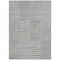 Homeroots 8' X 10' Gray And Ivory Geometric Washable Indoor Outdoor Area Rug 596935 - alternate 6