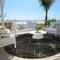 Homeroots 8' Brown And Chocolate Round Geometric Washable Indoor Outdoor Area Rug 588306 - alternate 6