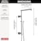 Delta Universal Showering Components Emerge 18" Angular Shower Column 58410-PR - alternate 2