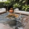 Homeroots 8' X 10' Orange Abstract Washable Non Skid Indoor Outdoor Area Rug 559466 - alternate 1