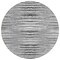Homeroots 8' Silver Gray And Charcoal Round Striped Washable Indoor Outdoor Area Rug 578000 - alternate 4