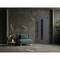 Vdomdoors Front Exterior Prehung Steel Door Ronex0130 Grey Entry Metal Modern Painted W36xH80 Left hand RONEX0130EXD-GRE-W36 x H80-LH-I - alternate 3