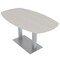 Skutchi Designs Arc Boat Conference Table, 36 in W, 60 in L, Ivory HAR-ABOT-36x60-DOU-K458 - alternate 1