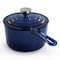 Megachef 2 Quart Enameled Cast Iron Sauce Pan in Gradient Dark Blue 750124517M - alternate 4