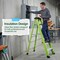 Wrightmaster 5.2 ft. Fiberglass Single-Sided Step Ladder, 10 ft. Reach, with Tool Holder 330 lb. Load Capacity ZOR-P426987 - alternate 3