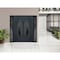 Vdomdoors Steel Double Doors Deux 6501 Anthracite 2 Sidelight Exterior Windows Stainless Inserts Single Moder DEUX6501DEXD-BLK-RH-W14+72+14 x H80 - alternate 4