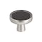 Amerock Mergence 1-3/8 inch 35mm Diameter Matte Black/Polished Nickel Cabinet Knob BP36857FBPN - alternate 1