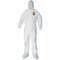 Kleenguard A40 Elastic-Cuff, Ankle, Hood and Boot Coveralls, 4X-Large, White, 25PK 44337 - alternate 3