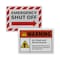 Avery Caution Label, 3 1/2" Label W, 4 Labels per Sheet Silver 61584 - alternate 2