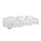 Homeroots 129" White Italian Leather Reclining USB Sofa 632869 - alternate 1