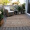Homeroots 8' X 10' Copper Tan And Beige Floral Washable Indoor Outdoor Area Rug 606191 - alternate 6