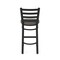 Holland Bar Stool Co 30" Stationary Bar Stool, Black Wrinkle, Graph Chalice Seat 40030BW019 - alternate 6