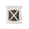 Homeroots Classic White Bench and Basket Set 397794 - alternate 3