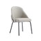 Manhattan Comfort Gracie Dining Chair in Stone and Black - Set of 2 2-DC100-BST - alternate 6