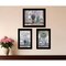 Homeroots Set Of Three Abundance of Beauty Black Framed Print Wall Art, 3PK 408211 - alternate 3