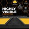 Xpose Safety Parking Block, Rubber, 2 in Height, 22 in Length, Yellow/Black, 24 PK PBSY-2-24-X - alternate 5